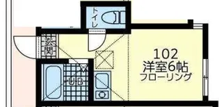 ユナイト鶴見メアリーポート【1階】の間取り
