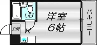 コーポウエスト守口【1階】の間取り
