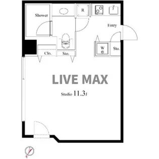 カスタリア水天宮II【4階】の間取り