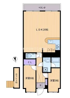 幡ヶ谷ハウス【7階】の間取り