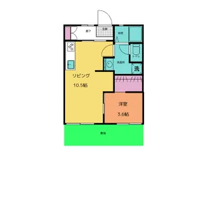コートビレッジジュン A棟【1階】の間取り