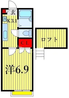 エストールIII【2階】の間取り
