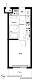 ルーブル武蔵新城弐番館【5階】の間取り