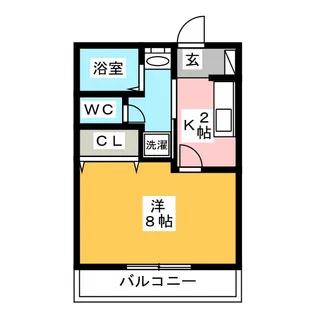 サン・friendsOKSII【1階】の間取り