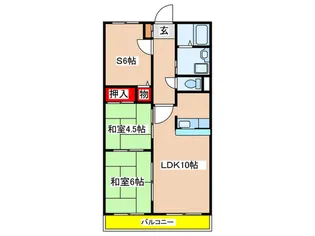 フレンドビル21【11階】の間取り