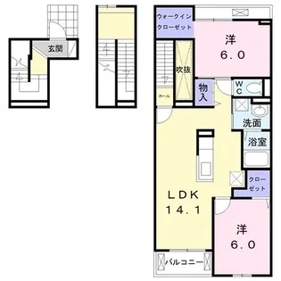 セイバリーII【3階】の間取り