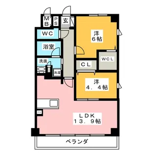 K&K【3階】の間取り