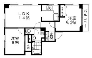 さかえビル本橋【2階】の間取り
