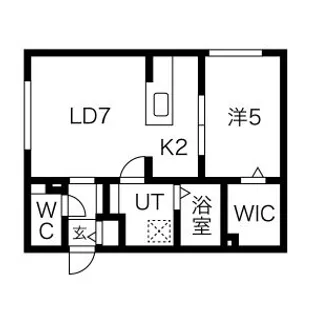 ブランシャール円山医大前【4階】の間取り