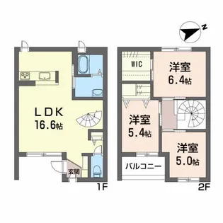 リオ セレッソ D【1階】の間取り