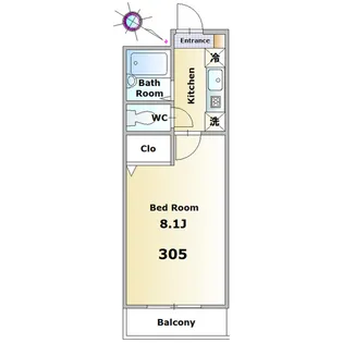 サンハイム春日【3階】の間取り
