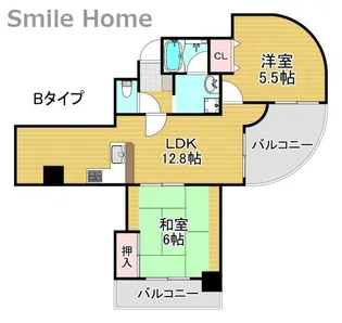 フェルザ住之江公園【9階】の間取り