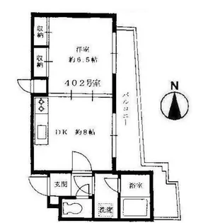 サンハイツ道玄坂【4階】の間取り