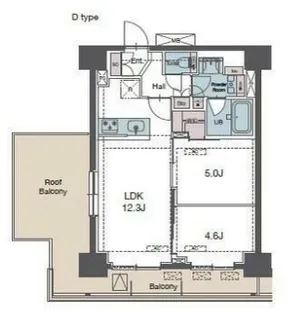 ラグゼナ田端北【12階】の間取り
