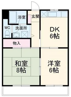 スカイローイT・J【3階】の間取り