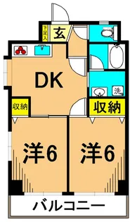 パレスフロラシオン【1階】の間取り