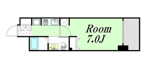 エステムコート新大阪Xザ・ゲート【6階】の間取り