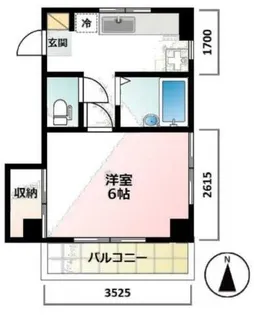 石橋ハイツ【2階】の間取り