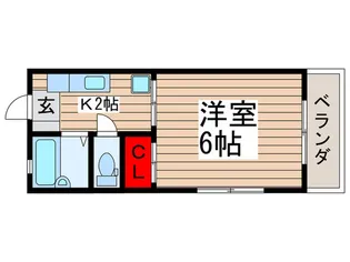 BEE-HIVE B棟【2階】の間取り