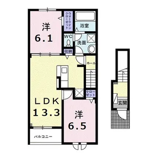 ロードクロジット【2階】の間取り