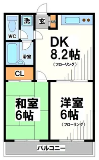 モアクレスト菊野台【1階】の間取り