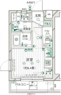 プレール・ドゥーク新宿御苑【2階】の間取り