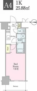 クロスレジデンス飯田橋【5階】の間取り