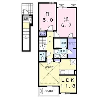 アーク・ガーデンB【2階】の間取り