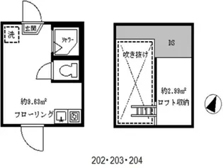 フェリスブロッサム【2階】の間取り