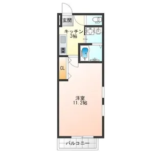 フジパレス北加賀屋III番館【2階】の間取り