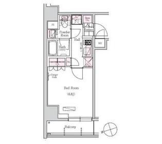アーバネックス三田【8階】の間取り