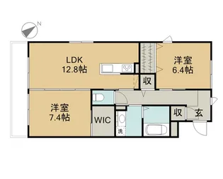 ヴィルシーナ【2階】の間取り