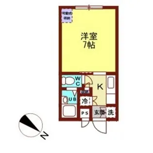 ロワジール駅西【1階】の間取り