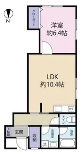 クロノス宿河原【1階】の間取り