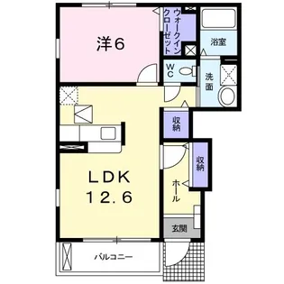 グラン・ヌゥボー【1階】の間取り