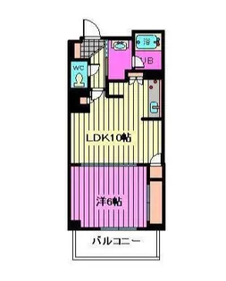 ドゥーエ大宮【5階】の間取り
