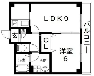 アンプルールフェール今津【2階】の間取り