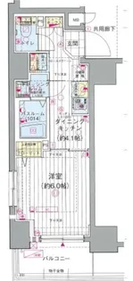 エステムプラザ川崎【4階】の間取り