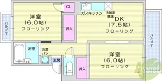 セジュール南光台1【2階】の間取り