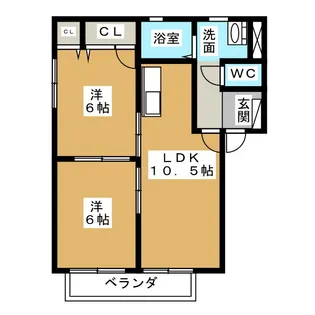 アルパマーヨ【2階】の間取り