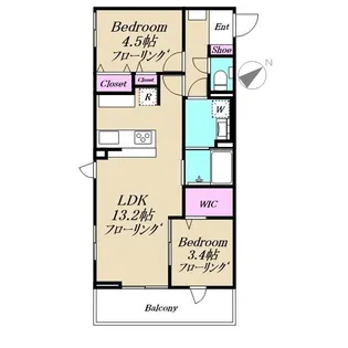 仮称メゾンTSUKUI【1階】の間取り