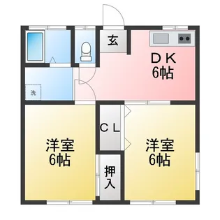 和泉ハイツ【1階】の間取り