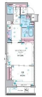 ジェノヴィア東神田グリーンヴェール【8階】の間取り