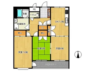 レジデンス桐【2階】の間取り
