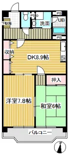 エスポワール上鷺【1階】の間取り