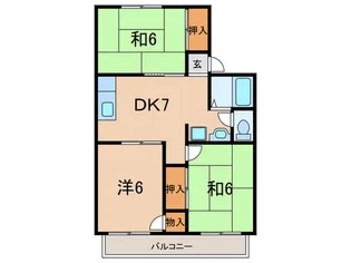 セジュール魚住0103【2階】の間取り