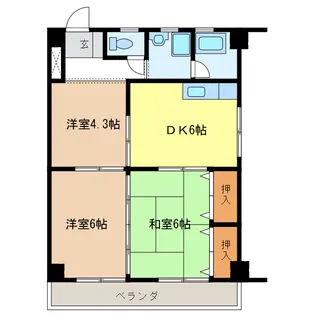ひかりビル【2階】の間取り