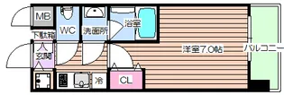 プリエ南森町【5階】の間取り