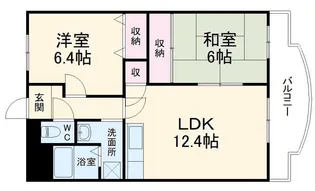アビタシオン一番【8階】の間取り