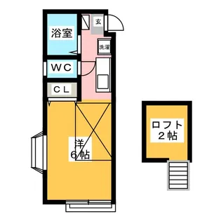 カーサドマーニ【2階】の間取り